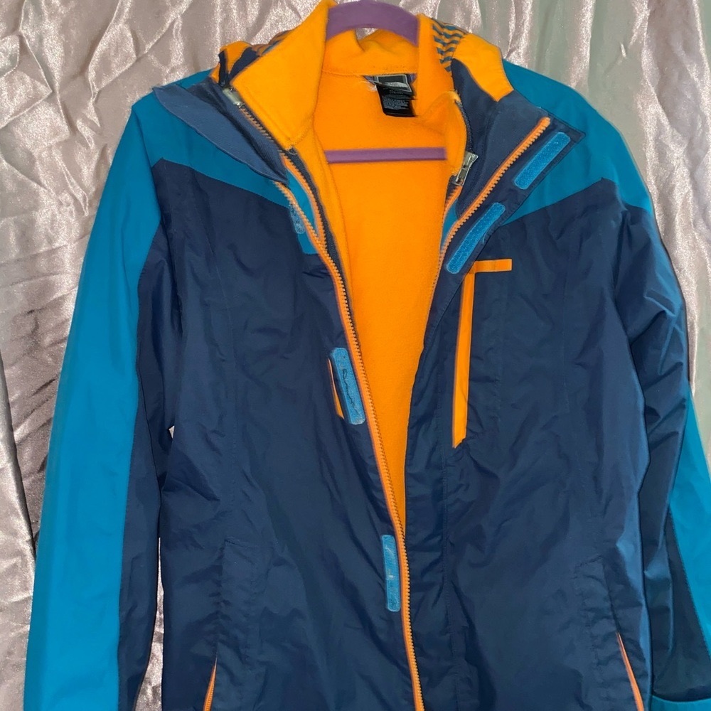 North face 2 part jacket